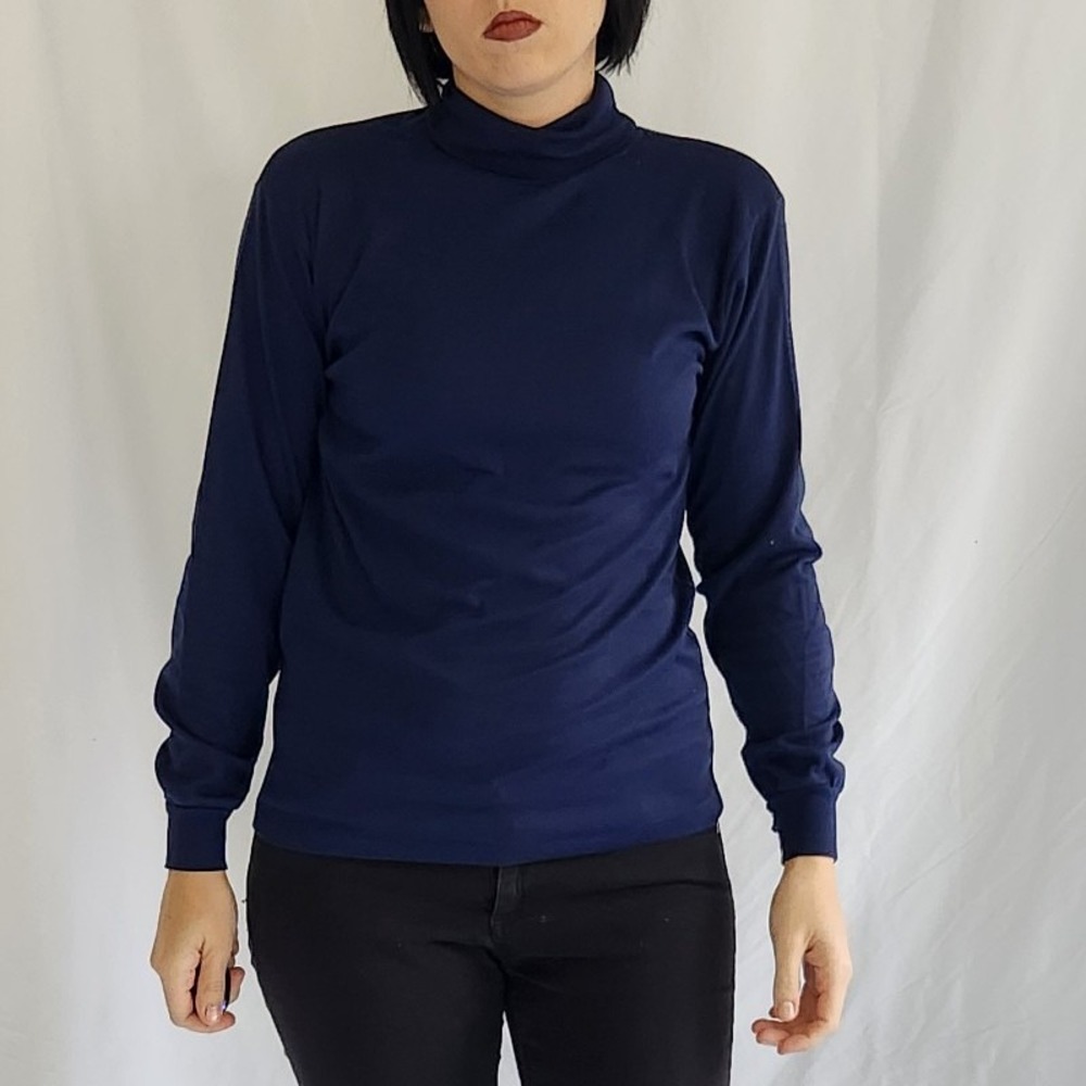 90s Blue‎ Turtleneck